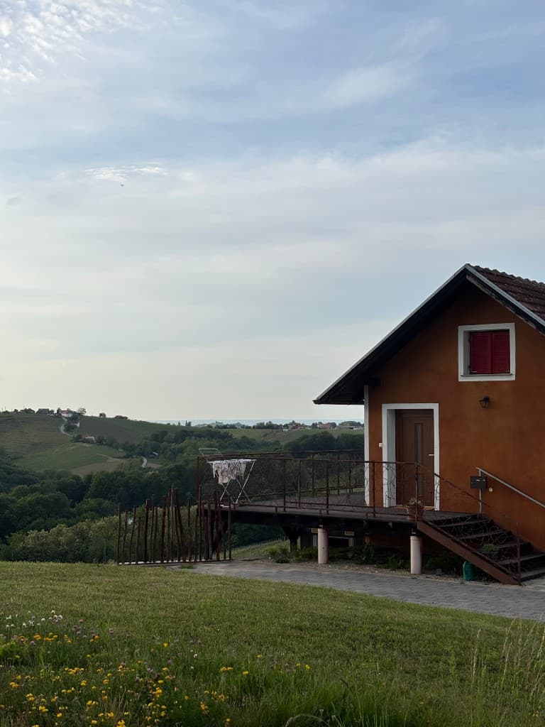 The small house we rent in our home village